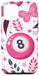 iPhone 12/12 Pro Retro Pink Lucky Disco 8 Ball For Women Case