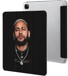 Étui Pour Ipad Pro 2021 Neymar 12,9 Pouces, Type Ordinateur Portable, Support À Trois Volets Avec Porte-Stylo, Veille/Réveil Automatique