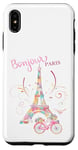 iPhone XS Max Bonjour Paris Eiffel Tower The Sign Of Love France Parisian Case