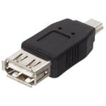 USB 2.0 OTG adapter - A hun / mini B han