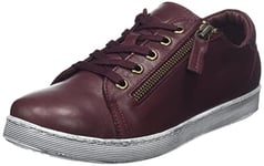 Andrea Conti Baskets pour Femme, Bordeaux, 38 EU