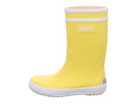 Aigle Unisex Kid's Lolly Pop 2 Rain Boot, Yellow White, 4 UK