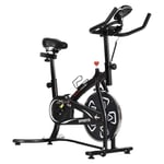 HOMCOM Exercise Training Bike Indoor Cycling Bicycle Trainer LCD Monitor