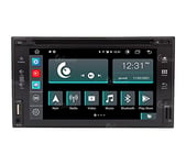 Radio de Voiture Universelle 2 Din Android GPS Bluetooth WiFi USB Dab+ Touchscreen 6.2" 8core Carplay AndroidAuto DVD