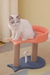 Fish-Shape Cat Tower with Sisal Scratching Post