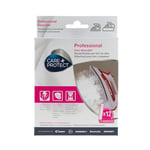 CARE+PROTECT Iron Liquid De-Scaler - Removes Deposits on the Soleplate - Improves Performance and Makes Ironing Easier - 12x Single Doses - White