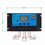 50A 12V 24V Auto Solar Charge Controller PWM Controller(50A) UK REL