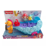 Fisher-Price Little People Disney Princess Ariels Sounds & Light-Up Sea Carriage