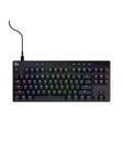 Logitech G PRO X TKL LIGHTSPEED - Logitech Magnetic Analog - Linear - Pelinäppäimistö - ilman numpadia - Yhdysvaltain englanti - Musta