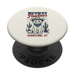 Motif de chat amusant Meowdy Pawtner, Hurricane UT USA PopSockets PopGrip Adhésif