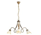 Lustre à 3 lumières Dkl Italia Doppio Giro 3L 3xE14 Bronze - DKL4250/3B