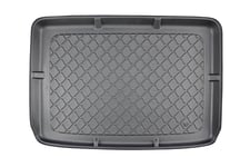 Bagagerumsmatta lamplig for Skoda Yeti HB5 062009112017 ovre bagagerum med ett fullstort reservdack