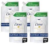 DOVE Savon Liquide Mains Original Soin des Mains Recharge 500ml (Lot de 4)