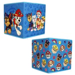 Paw Patrol Storage Cubes 2 Pack - BNIP - Foldable Kids Toy Organiser Box Blue