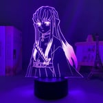 Demon Slayer Muichiro Tokito lampa Anime 3D led lampa nattlampa