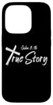 iPhone 14 Pro Inspiring Saying John 3:16 True Story Christian Verse Bible Case