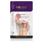 SHEHAND Gants Revitalisants Traitement Régénérant Mains 2en1 : Peeling et masque mains dans le gant