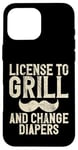 Coque pour iPhone 16 Pro Max Licence pour griller et changer les couches New Dad