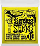 Ernie Ball 2837 6-String Bass Guitar Slinky Nickel