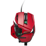 Mad Catz R.A.T 8+ Wired Optical Gaming Mouse - 20K DPI Customizable 11 buttons, Weight and Size Red MR06DCINRD000-0