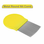 Metal Round NIT Comb Lice Nitty Hair Head Kids Pet Detection Nits Remover