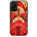 Coque noire pour Honor 200 LITE retro rouge