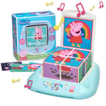 WOW! STUFF Peppa Pig Blocs de Puzzle musicaux | Jouet d'apprentissage préscolaire Qui Joue 6 chansons de comptines | pour Les Tout-Petits Filles et garçons de 2, 3, 4 et 5 Ans (Peppa Pig Toys)