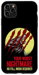 iPhone 11 Pro Max Bloody Scratches Nightmare Full Moon Howling Wolf Werewolf Case