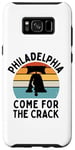 Coque pour Galaxy S8+ Funny Philadelphia - Come For The Crack - Liberty Bell Humour