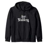 Age of Wonders Logo White Fantasy Strategy Game Zip Hoodie