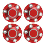 (Red)4pcs RC Tire Lock Cap For AXIAL 1/6 SCX6 JLU Remote Control Car Upgrad UK