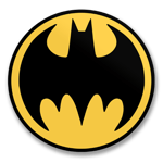 Batman Retro Signal Logo Sticker, Accessories