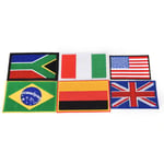 Embroidery Sew Iron On Patch Nation Flag Badge Transfers Cloth F United States 7cm*4.9cm