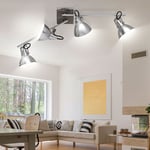 Lumière de Plafond la Vie Ess Chambre Éclairage Bois Luminaire Argent Spots Big