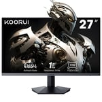 KOORUI Écran PC Gaming 27 Pouces, FHD (1920 x 1080), VA, 1ms, 165Hz, Adaptive Sync, Grand Angle de Vue 178°, Displayport (1.4) et 2X HDMI (2.0), VESA 75x75mm, DCI-P3 90%, Eye-Care