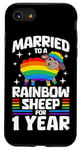 iPhone SE (2020) / 7 / 8 1 Year Married Gay Lesbian LGBTQ 1st Wedding Anniversary Case