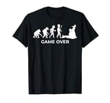 Evolution of Men - Game Over Wedding T-Shirt