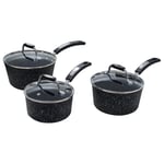 Scoville Neverstick Non-stick Aluminium 3 Piece Saucepan Set