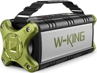 W-KING Bluetooth Speakers, 90W Peak 50W RMS Portable Speaker Green