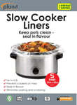 5 x Slow cooker Liners - keeps slow cookers and crock pots clean - up to 6.5L