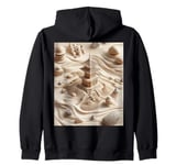 Detailed Zen Pagoda in Sand Garden Zip Hoodie