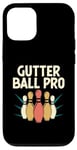 Coque pour iPhone 12/12 Pro Gutter Ball Pro Bowling Tenpin