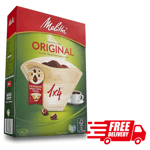 Melitta 6658076 Pack Original Size 1x4, 80, Filter Coffee Makers, Brown Paper