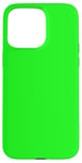 Coque pour iPhone 15 Pro Max Couleur vert citron simple