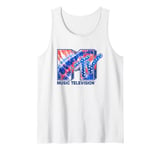 MTV Music Television Tie Dye Stars Big Chest Logo Tank Top