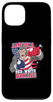 Coque pour iPhone 13 America Red White Boxing Pride - Gorilla Boxing