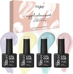 MYGEL by Mylee Gel Nail Polish Quad Pastel Colour Set 4x10ml - Mallow-Dramatic 