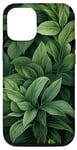 iPhone 15 Green Botanical Foliage Design Case