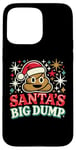 Coque pour iPhone 15 Pro Max Santa's Big Dump - Funny Xmas Pajamas Christmas Poop