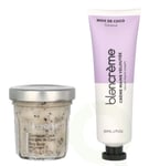 Blancreme Hand Cream Duo 70 ml Hand Cream 30ml/Scrub 40ml - Coconut/Lychee